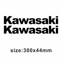 오토바이 악세사리가와사키 오토바이 비닐 반사 데칼 로고 스티커 z800 닌자 Versys 액세서리, 04 Black 300x44