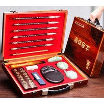 벼루 서예 먹물 종이 붓 서예 케이스 보관함 도구, A