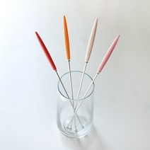 스텐 롱 티스푼 롱머들러, 머들러 실버, 퍼플