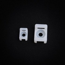 케이블타이 마운트 피스형 전선고정 책상 바닥 선정리, 4mm(50개입)