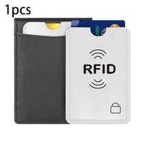 신제품 안티 스캔 신용 카드 보호기 NFC 차폐 RFID 차단 카드 홀더 지갑 커버 도난 방지 ID 명함 케이스, 1pcs