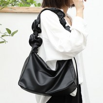 미리미터 주름 셔링 무지 투웨이 숄더백 토트 가방 미니백 크로스백