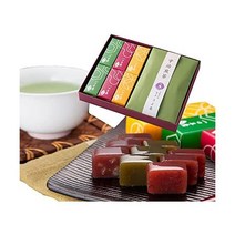키요 이즈미 발렌타인 우지 차 한입 양갱 세트 (요칸 · 말차 밤 고쿠라 55g x 6 개 입 / 엽차 티백 5g 10 봉지) 일본 과자 선물 주문 스위트 교토 기념품, 대개