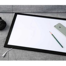 LED 드로잉보드 그림그리는 패드 스케치북 태블릿, A3/명암조정/USB인터페이스