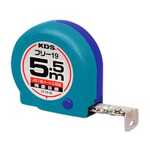 KDS 프리형 수동 양면 줄자 5.5Mx19mm F19-55BB, 단품, 1개