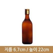 유리병 효소450ml(사각갈색) 30파이(K)-, 골드, 1개