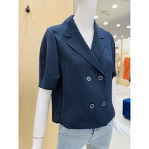 [케네스레이디] (E420) 루즈핏 베이직 더블 버튼 블라우스 (EWBLLH0700)