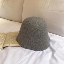 벙거지 버킷햇 빅사이즈 대두 니트 챙넓은모자 일본 모직 펠트 모자 여성 복고풍 돔 버킷 모자 따뜻한 영국 버킷 모자 분지 모자 밥 모자