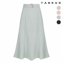 탱커스 여성 A라인 밴딩 벨트 플레어 스커트