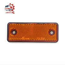 저렴한 AOHEWEI-트레일러 자동차 트럭 캐러밴 캐리어 울타리에 1x 후면 리플렉터 둥근 직사각형 나사 고정, 02 95x37.5x 9.5mm