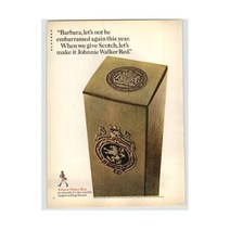 1966 조니 워커 레드 라벨 Scotch Gift Box Photo 빈티지 Print Ad