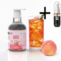 콤부차 복숭아 원액 400g+휴대용용기, 밀크씨슬