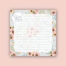 페토닷컴 예쁜 떡메모지 디자인 모음 메모지, 떡메 004. 케렌시아 플로럴 패턴, 1개