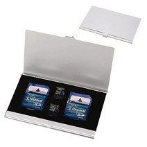 SD 카드 홀더 SD 메모리 카드 알루미늄 케이스 마이크로 SD 카드 보관 보호 홀더 SD 마이크로 SD MMC TF 카드 홀더 케이스 홀더용 카드 보관 도구 세트 (슬롯 4