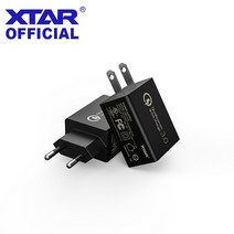 충전전지가위 전지 전동 충전 자동 가위 XTAR-18W QC 3.0 어댑터 고속 충전기 휴대폰 벽 유럽/미국/영국/, 01 Charger Adapter_01 미국