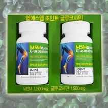 글루코사민 효과 식이유황 무릎연골영양제 엠에스엠 MSM효능, 미국엠에스엠글루코사민1800mgx60정x2병