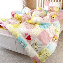 피부자극없는 순면 아동 키즈 어린이 차렵이불(SS) 6종택1, 면차렵이불 애니팜 핑크