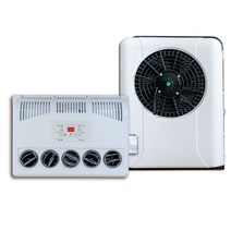 화물차 트럭 무시동 에어컨 12v 24v DC 인버터 캠핑카, 차가운석탄이있는24V검은색사각형쉘