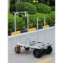 접이식 전동 4륜 구루마 휴대용 대차 전기 핸드카, 상세 페이지 참고, 1000kg을 운반하는 75x60