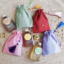 주머니꿀140g 결혼 돌 잔치 칠순 개업 조문 유치원 백일 답례품 교회 행사 단체선물, 핑크, 아카시아꿀