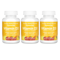 캘리포니아 골드 뉴트리션 California Gold Organic Vitamin D3 Gummie 비타민D3 혼합베리&과일 향 구미젤리 90개입, 2개묶음(15%할인), 1개