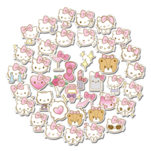 40장 산리오 스티커 헬로키티 핑크 시리즈 스티커 캐릭턱스티커 폰꾸 다꾸, 핑크 헬로키티