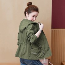 DAPANDA 숏코트여성슬림후드풀오버2021 봄가을신상자켓상의ins조종