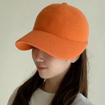 이코마켓 국내제작 탄탄한 여성 울 니트 캡모자 니트볼캡 가을 겨울 챙모자 여자볼캡 방한 골프모자