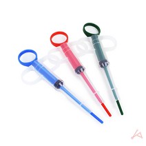 강아지 필건 고양이 투약기 강아지 알약 먹이기 물약 약 주사기, 3.(그린)
