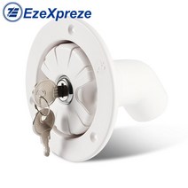 캠핑카부품 카라반장비 중력 담수 충전 해치 입구 필터 잠금 가능 보트 캠핑 트레일러 화이트 캐러밴 액세서리