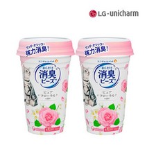 LG유니참 데오토일렛 뿌려쓰는 비즈 탈취제 (퓨어 플로럴향) x 2개