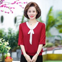 엄마 하복 민소매 블라우스