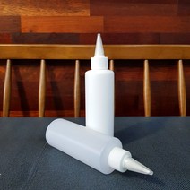 다담 HDPE 200ml 원통 뾰족캡 용기 리필 공병 소스 양념 미술 물감 세차 소분 통, [용기X] 검정 뾰족캡(24파이 분리형)