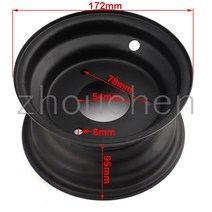 6 인치 휠은 145 / 70-6 13x5.00-6 13x6 을 사용 50-6 atv 타이어 3 홀 진공 림 110-125cc 카트 잔디 깎는 기계