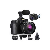 디지털 카메라 4K 캠코더 초고화질 48MP YouTube Vlogging 카메라 광각렌즈 16X 디지털 줌 3.0 컴팩트 카메라 초보자 사진에 최적 N6