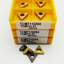 초경 인서트 선반 공구 TCMT110204 VP15TF UE6020 내부 선삭 터닝 TCMT 절삭, 02 TCMT110204 US735, 01 10PCS(1BOX)
