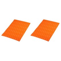 서핑보드핀 지느러미 서핑 트랙션 패드 교체 예비 부품 데크 그립 보드 테일 수상 스포츠 액세서리 블랙 2 피스, CHINA, Orange