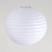 40cm 흰색 한지 등갓 l 종이 조명 전통 한옥 일본