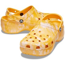 클래식 플랫폼 그래픽 타이다이 클로그 오렌지