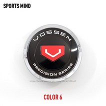 휠캡 4개/몫 75MM 자동차 휠 센터 허브 모자 VOSSEN 정밀 시리즈 엠 블 럼 로고 스타일링 액세서리, 06 COLOR 6