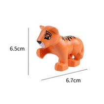 토이다락방 레고 듀플로 호환 동물 사람 공룡 피규어, 동물 40 아기 호랑이