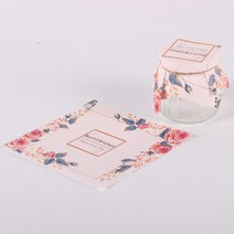 입구밀봉 포장지 푸딩한봉 종이 꿀병 소가죽지 창의적 병뚜껑 택배 선물포장 병, 바이올렛 025-15x15cm 50매