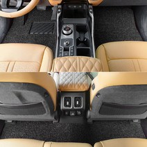 볼보 XC60 2세대 아이칸 자동차 코일매트 1+2열 확장형, 베이지, 일반형