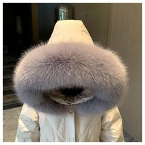1+1 패딩털리폼 페이크 폭스 라쿤 털 교체 모피 칼라 스카프 리폼 패딩 모자