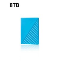 휴대용 외장 하드 드라이브 1TB 2TB 4TB 16TB c타입 USB 2023 고속 8TB 노트북 용 저장 디스크 3.1 년 신제품, 8TB blue