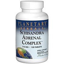 참마 뿌리 줄기 poria sclerotium & 행성 약초 오미자 부신 복합체 710mg 추가 - 60정, 120카운트(1팩)