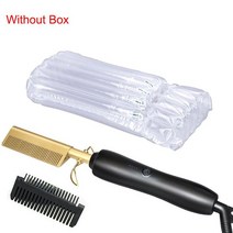 난방 빗 스트레이트너 전기 핫 플랫 아이언 헤어 스트레이트닝 브러시 스무딩, [03] UK, [01] no box