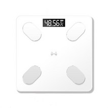 블루투스 체지방 규모 BMI 규모 스마트 전자 저울 LED 디지털 욕실 무게 규모 균형 바디 구성 분석기, 03 white