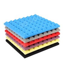 흡음제 흡음판 실내방음벽 방음제 셀프 10개세트, 검정 두께 5cm(접착제 포함) 50x50cm
