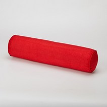 솔리드 컬러 라운드 이동식 세탁 가능한 목재 쿠션 베개 침대 롤 머리 다리 등 지지 가벼운 여행용 칼럼 베개, 13 red A